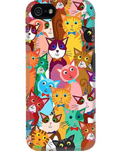 Load image into Gallery viewer, Colorful Cartoon Cat Face Gift For Cat Lovers Phone case
