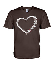 Load image into Gallery viewer, Custom Phone Case I Love My Trucker Best Gift For Trucker Guys V-Neck
