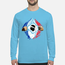Load image into Gallery viewer, Corse Super Hero Flag Patriot Gift For Men Unisex Long Sleeve
