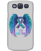 Load image into Gallery viewer, You Matter Ribbon Awareness With Angel Wings Phone case
