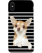 Load image into Gallery viewer, ln Chihuahua Horizontal Stripes Gift For Dog Lovers Phone case
