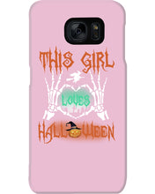 Load image into Gallery viewer, This Girl Loves Halloween Gift For Girls Phone case
