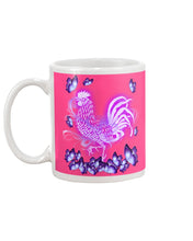 Load image into Gallery viewer, Chicken Purple Butterflies Gift For Chicken Lovers Mug
