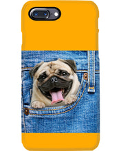 Load image into Gallery viewer, baby Pug In Denim Pocket Gift For Dog Lovers Phone case

