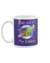 Load image into Gallery viewer, Vintage Funny Stay Out Of My Bubble Gift For Turtle Lovers Mug
