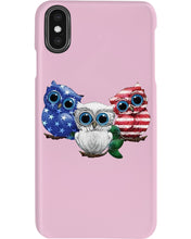 Load image into Gallery viewer, Lovely Phone Case Three Owl With US Flag Gift For Owl Lovers Phone case
