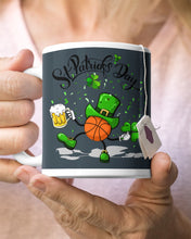 Load image into Gallery viewer, Basketball Saint Patrick's Day Gift For Basketball Lovers Mug
