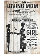 Load image into Gallery viewer, Present For Mom Let You Know You're Appreciated   Custom Design Vertical Poster
