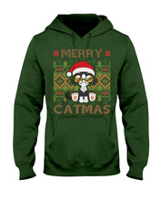 Load image into Gallery viewer, Merry Catmas Cute Funny Gifts Hoodie
