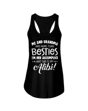 Load image into Gallery viewer, Me And Grandma Are More Than Besties Custom Gift For Family Ladies Flowy Tank
