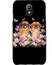 Load image into Gallery viewer, Pekingese With Peonies Gift For Dog Lovers Phone case
