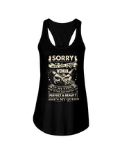 Load image into Gallery viewer, I'm Already Taken By A Sexy Crazy Woman Custom Design Ladies Flowy Tank
