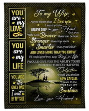 Load image into Gallery viewer, Proposal Full Moon Believe Deep In Your Heart Husband Gift For Wife Fleece Blanket
