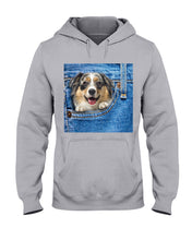 Load image into Gallery viewer, Australian Shepherd In Denim Pocket Gift For Dog Lovers Hoodie
