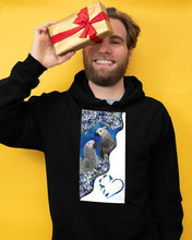 Load image into Gallery viewer, Magical Gray Couple African Parrot Gift For Bird Lovers Hoodie
