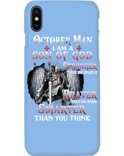 Load image into Gallery viewer, October Man Son Of God Birthday Meaningful Gift For Men Phone case
