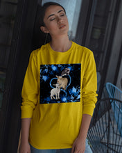 Load image into Gallery viewer, Lovely Phone Case Twinkling Blue Heart Gift For Goat Lovers Unisex Long Sleeve
