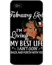 Load image into Gallery viewer, Betty Boop February Girl Living My Best Life Birthday Meaningful Gift Phone case
