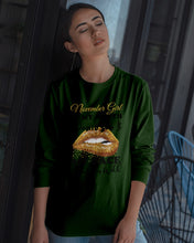Load image into Gallery viewer, Birthday Gift For November Girl If My Mouth Doesn't Say It My Face Definitely Unisex Long Sleeve

