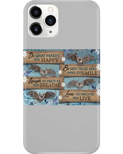 Load image into Gallery viewer, Do What Makes You Happy With Bats Gift For Girls Phone case
