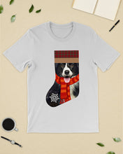 Load image into Gallery viewer, Santa Border Collie In Stock Gift For Dog Lovers Guys Tee
