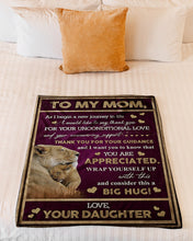 Load image into Gallery viewer, Daughter Gift For Mom Wrap Yourself Up With This Blanket Fleece Blanket
