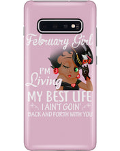 Load image into Gallery viewer, Betty Boop February Girl Living My Best Life Birthday Meaningful Gift Phone case
