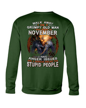 Load image into Gallery viewer, Walk Away I Am A Grumpy Old Man Who Was Born In November Birthday Gift Sweatshirt
