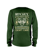 Load image into Gallery viewer, November Guy I Am Not A Hero Not A Legend I Have Anger Issues Birthday Gift Unisex Long Sleeve
