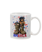 Load image into Gallery viewer, Rottweiler Shoes Armerican Army Gift For Dog Lovers Mug
