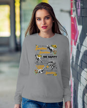 Load image into Gallery viewer, My Only Sunshine Make Me Happy Special Custom Design Sweatshirt
