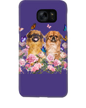 Load image into Gallery viewer, Pekingese With Peonies Gift For Dog Lovers Phone case
