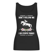 Load image into Gallery viewer, Don't Follow Me I Do Stupid Things Gift For Men Ladies Flowy Tank
