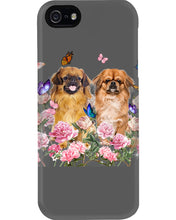 Load image into Gallery viewer, Pekingese With Peonies Gift For Dog Lovers Phone case
