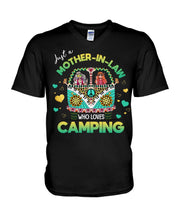 Load image into Gallery viewer, Just A Mother-in-law Who Loves Camping Trending Guys V-Neck
