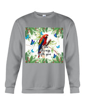Load image into Gallery viewer, Scarlet Macaw With Butterflies I Am Always With You Gift For Lover Sweatshirt
