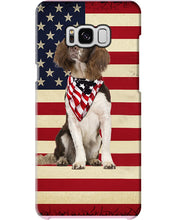 Load image into Gallery viewer, Lovely Phone Case With US Flag Gift For Spaniel Lovers Phone case
