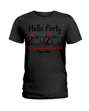 Load image into Gallery viewer, Black Phone Case Hello Forty 2020 The Year When Shit Got Real Trending Ladies Tee
