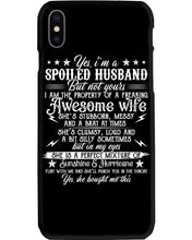 Load image into Gallery viewer, Shes Stubborn Messy And A Brat At Times Black Gift For Husband Phone case
