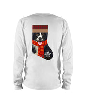 Load image into Gallery viewer, Santa Border Collie In Stock Gift For Dog Lovers Unisex Long Sleeve
