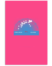 Load image into Gallery viewer, Pinpoint The Location In The Space Blue Vertical Poster
