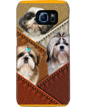 Load image into Gallery viewer, Three Cute Shih Tzu In Bag Gift For Dog Lovers Phone case
