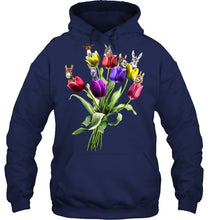 Load image into Gallery viewer, Vintage Funny Donkey With Tulip Trending For Donkey Lovers Hoodie
