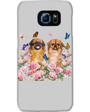 Load image into Gallery viewer, Pekingese With Peonies Gift For Dog Lovers Phone case
