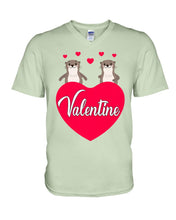 Load image into Gallery viewer, Couple Otter Valentine's Day Gift For Otter Lovers Guys V-Neck
