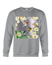 Load image into Gallery viewer, Hummingbird With English Daisy Gift For Birds Lovers Sweatshirt
