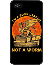 Load image into Gallery viewer, I'm A Book Dragon Not A Worm Gift For Dragon Lovers Phone case
