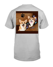 Load image into Gallery viewer, Corgi Paws Pattern Dog Mom Custom Name Gift For Manada Guys Tee
