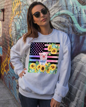 Load image into Gallery viewer, Pig America Flag Sunflower Special Custom Design Sweatshirt
