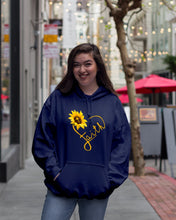 Load image into Gallery viewer, Black Phone Case Sunflower Faith Gift For Christians Hoodie

